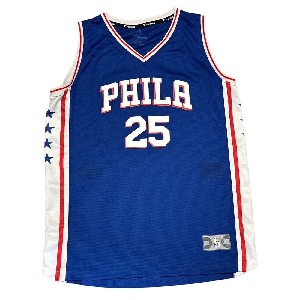 Philadelphia 76ers NBA Ben Simmons #25 Fanatics‎ Men's Basketball Jersey Size XL